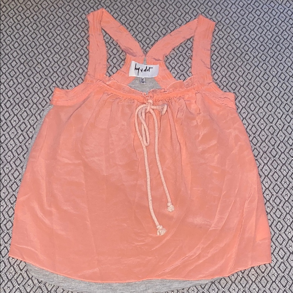 Hyadot Dell Peach Sleeveless Top Size: Small